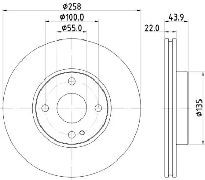 Certificado Disco de freno HELLA 8DD 355 131-821